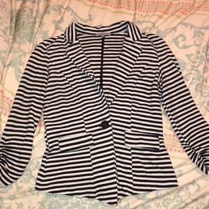 3/4 Sleeve Striped Blazer